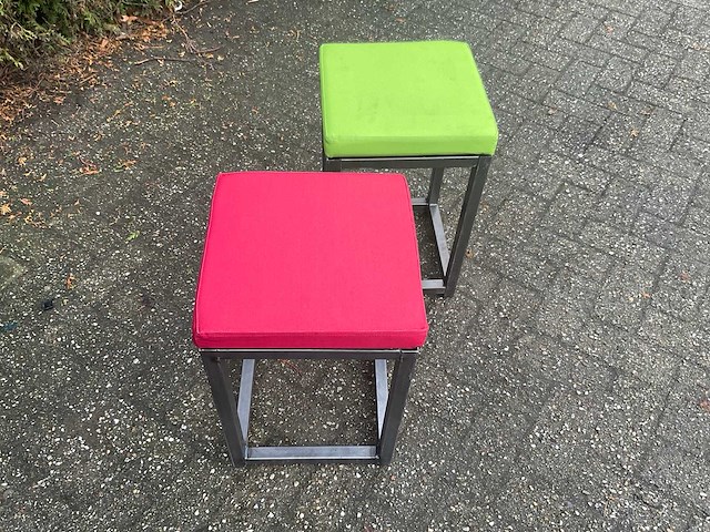 (12x) industriële kruk - voorzien van twee gekleurde zittingen - afbeelding 12 van  16