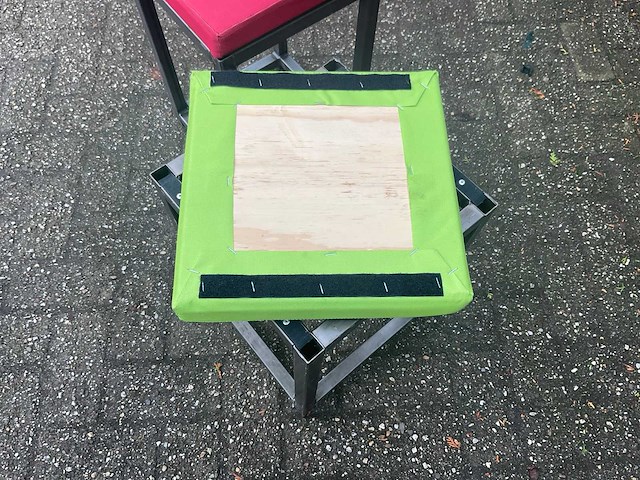 (12x) industriële kruk - voorzien van twee gekleurde zittingen - afbeelding 16 van  16