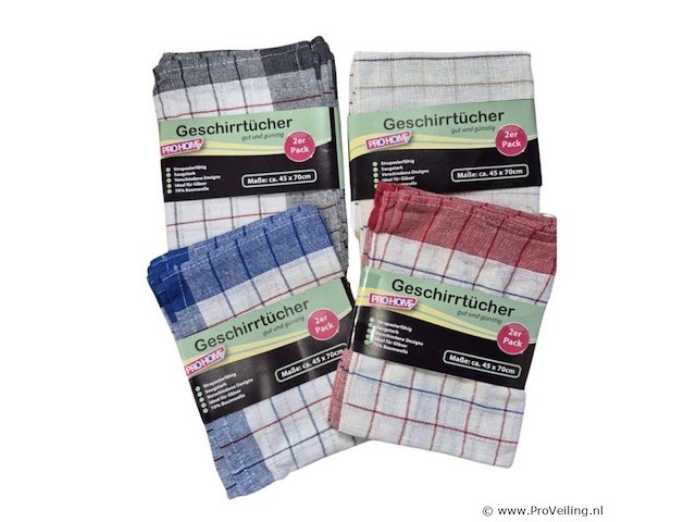 12x keukenhanddoeken 45x70cm - afbeelding 1 van  1