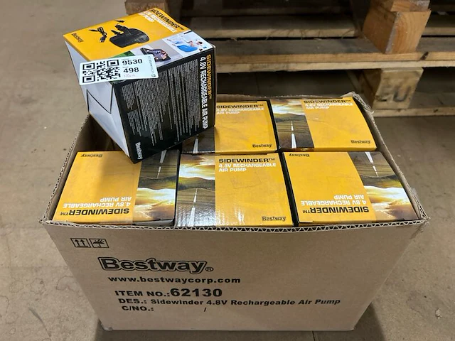 12x luchtpomp sidewinder oplaadbaar usb bestway - afbeelding 1 van  3