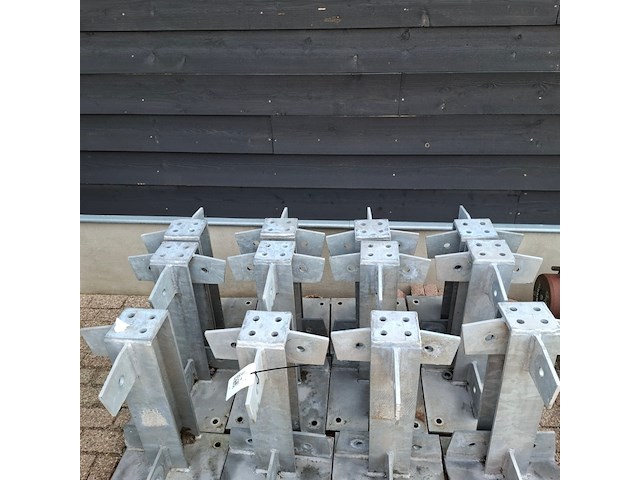 12x metalen poot met grondplaat - afbeelding 4 van  7