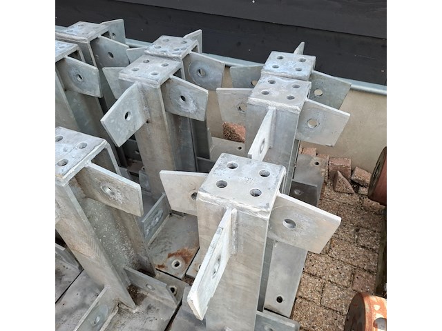 12x metalen poot met grondplaat - afbeelding 6 van  7