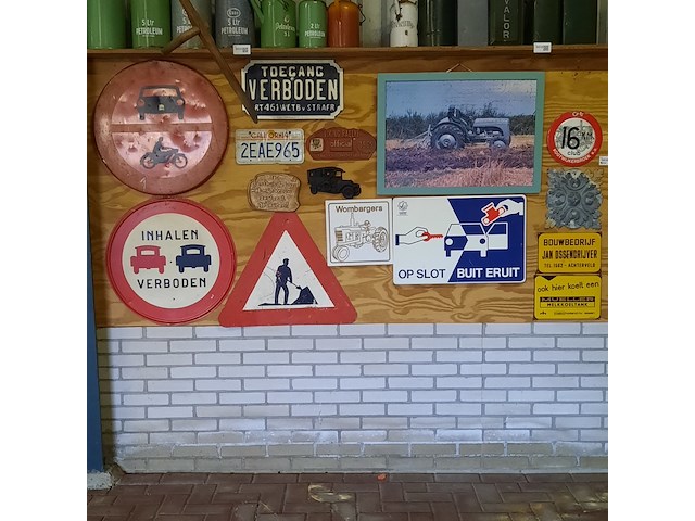 12x nostalgisch wandbord - afbeelding 1 van  7