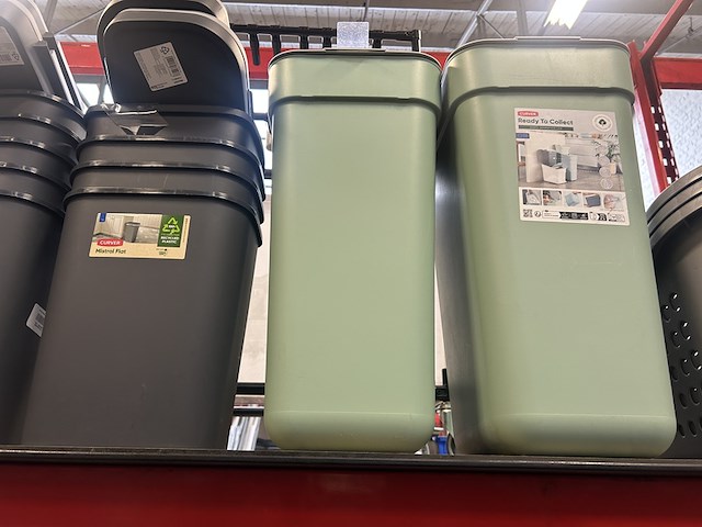 12x opbergbakken, afvalbakken, wasmanden curver - afbeelding 3 van  8