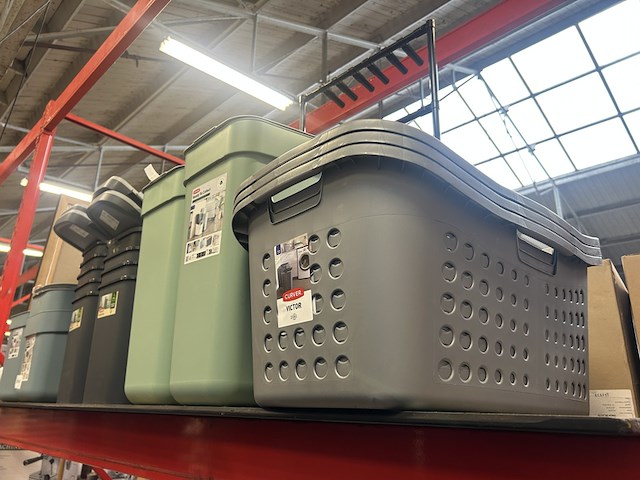 12x opbergbakken, afvalbakken, wasmanden curver - afbeelding 5 van  8