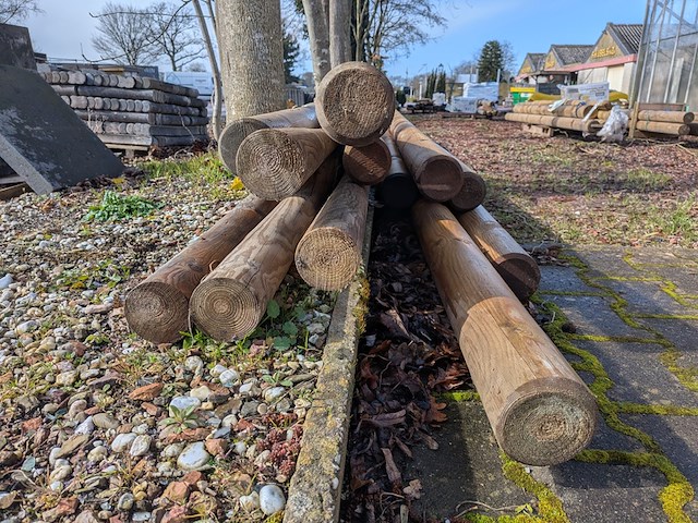 12x ronde houten paal - afbeelding 3 van  6