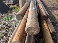 12x ronde houten paal - afbeelding 4 van  6