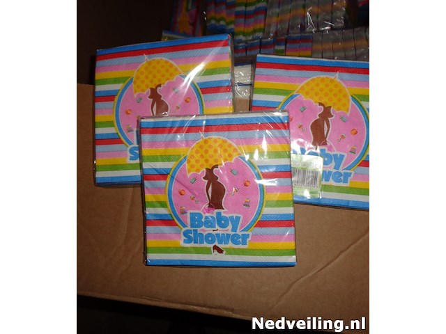 12x servet baby showe 25cmr 20 stuks per pakje - afbeelding 3 van  3