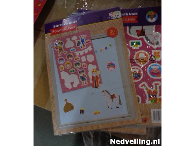 12x sinterklaas raamstickers - afbeelding 3 van  3