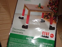 12x tafelpoot kerst decoratie 4 stuks - afbeelding 2 van  3
