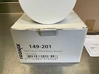 (12x) tronix muurlamp - wit- rond 15 cm - afbeelding 3 van  10