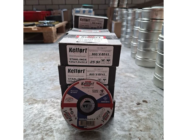 13 doos a 25 stuks doorslijpschijf kelfort, 125x1,0x22,2 mm - afbeelding 1 van  4