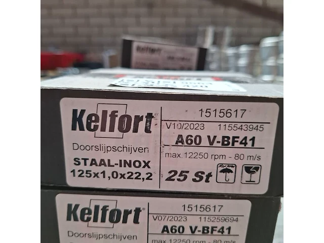 13 doos a 25 stuks doorslijpschijf kelfort, 125x1,0x22,2 mm - afbeelding 3 van  4