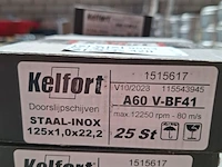 13 doos a 25 stuks doorslijpschijf kelfort, 125x1,0x22,2 mm - afbeelding 3 van  4