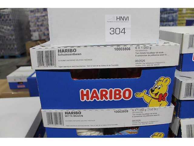 13 omdozen haribo snoepgoed w.o. medaillen, happy peaches, schuimaardbeien, colorado, gekl. drop mix , etc.... - afbeelding 2 van  6