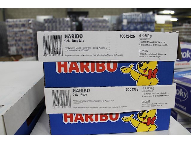 13 omdozen haribo snoepgoed w.o. medaillen, happy peaches, schuimaardbeien, colorado, gekl. drop mix , etc.... - afbeelding 3 van  6