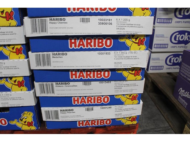 13 omdozen haribo snoepgoed w.o. medaillen, happy peaches, schuimaardbeien, colorado, gekl. drop mix , etc.... - afbeelding 5 van  6