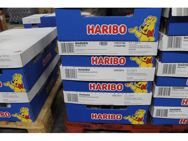 13 omdozen haribo snoepgoed w.o. medaillen, happy peaches, schuimaardbeien, colorado, gekl. drop mix , etc.... - afbeelding 6 van  6