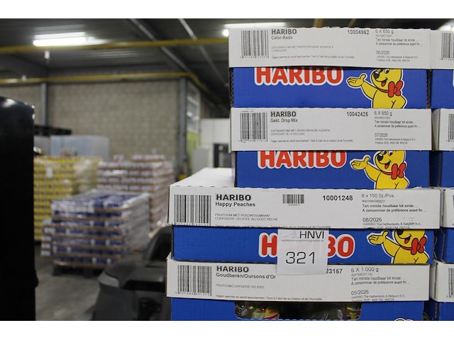 13 omdozen haribo snoepgoed w.o. medaillen, happy peaches, schuimaardbeien, colorado, gekl. drop mix , etc.... - afbeelding 2 van  4