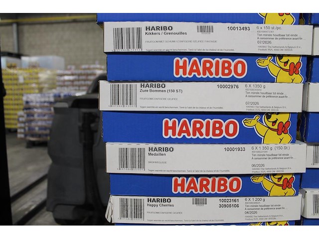 13 omdozen haribo snoepgoed w.o. medaillen, happy peaches, schuimaardbeien, colorado, gekl. drop mix , etc.... - afbeelding 3 van  4