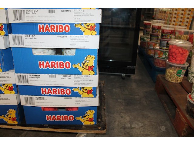13 omdozen haribo snoepgoed w.o. medaillen, happy peaches, schuimaardbeien, colorado, gekl. drop mix , etc.... - afbeelding 4 van  4