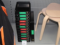 13 opslagbakjes waarvan klein 12 stuks afm. 20 x 30 cm en1 groot afm. 30 x 40 cm - afbeelding 1 van  2