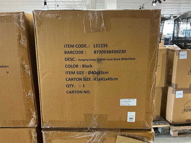 1304 design senna hanglamp - ø40x43cm - afbeelding 5 van  7