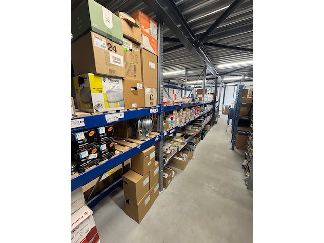 13,5 meter magazijnstelling, grijs/blauw - afbeelding 1 van  8