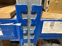 13,5 meter magazijnstelling, grijs/blauw - afbeelding 2 van  8