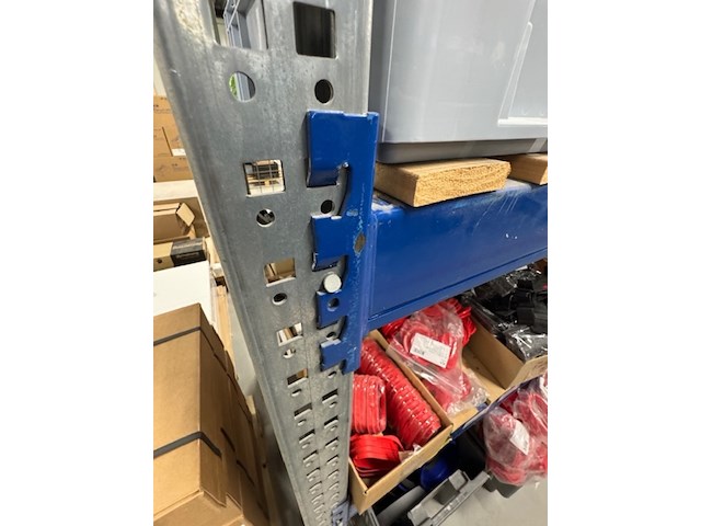 13,5 meter magazijnstelling, grijs/blauw - afbeelding 5 van  8