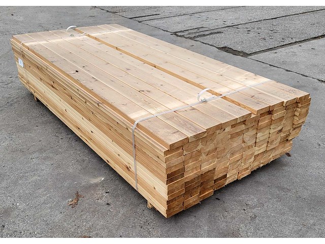 139 x grenen regels 28 x 95 mm geschaafd, lengte 250 cm - afbeelding 2 van  5