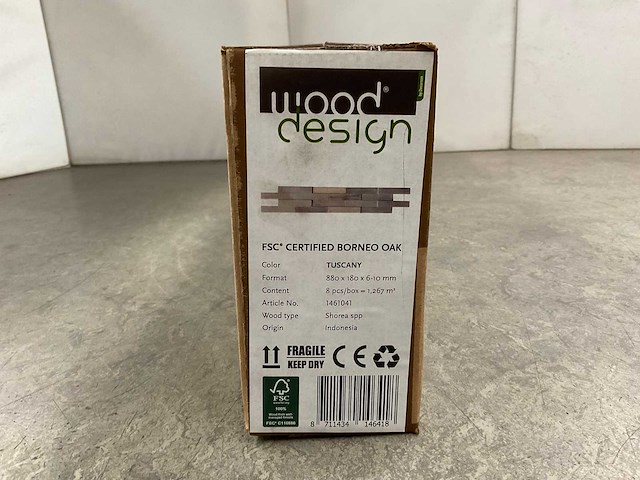 13,9m² wandpaneel borneo tuscany shoreahout - afbeelding 5 van  5