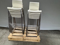 13x barkruk ikea, wit - afbeelding 1 van  4