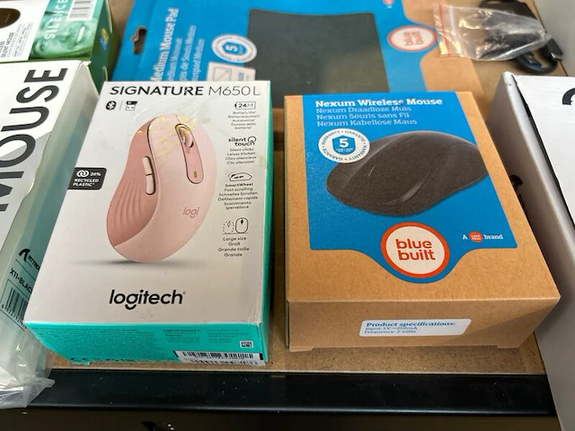 13x elektronica w.o. draadloze muizen w.o. logitech, blue built - afbeelding 6 van  10