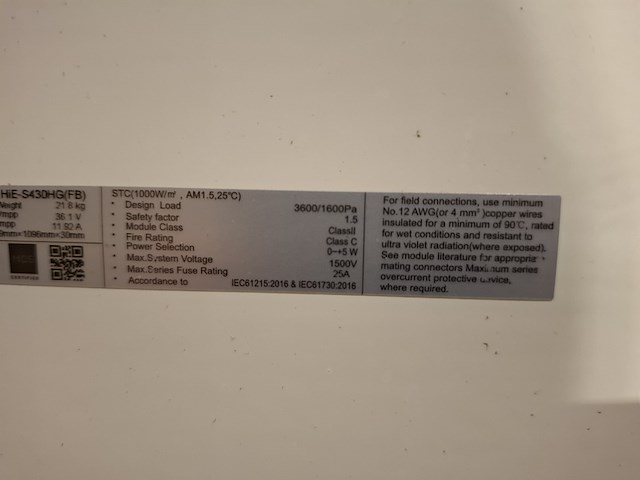 13x zonnepaneel hyundai, hie-s430hg - afbeelding 7 van  7