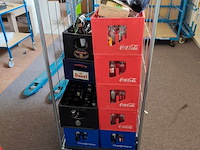 14 bakken frisdrank vol en gedeeltelijk gevuld, 12 bakken leeggoed, 9 bakken diverse bieren (5,6,7) - afbeelding 8 van  8