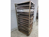 14-delige rvs afkoelwagen met ca. 30 platen - afbeelding 3 van  4