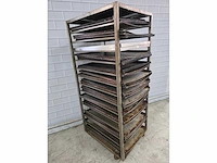 14-delige rvs afkoelwagen met ca. 30 platen - afbeelding 4 van  4