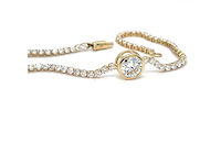 14 karaat geelgouden armband met 3,09 crt. diamant - afbeelding 1 van  6
