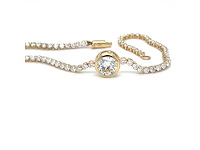 14 karaat geelgouden armband met 3,09 crt. diamant - afbeelding 5 van  6