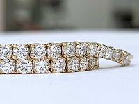 14 karaat geelgouden armband met 6,74 crt. diamant - afbeelding 3 van  9