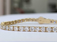 14 karaat geelgouden armband met 6,74 crt. diamant - afbeelding 5 van  9
