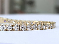 14 karaat geelgouden armband met 6,74 crt. diamant - afbeelding 10 van  10