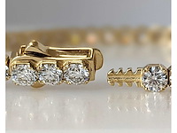 14 karaat geelgouden armband met 8,72 crt. diamant - afbeelding 10 van  11