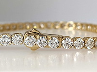 14 karaat geelgouden armband met 8,72 crt. diamant - afbeelding 9 van  11