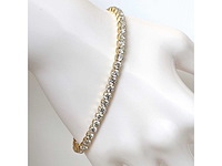 14 karaat geelgouden armband met 8,72 crt. diamant - afbeelding 1 van  11