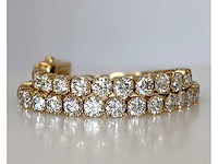 14 karaat geelgouden armband met 8,72 crt. diamant - afbeelding 5 van  11