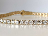 14 karaat geelgouden armband met 8,81 crt. diamant - afbeelding 9 van  11