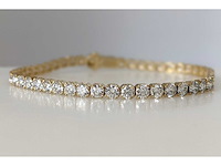 14 karaat geelgouden armband met 8,81 crt. diamant - afbeelding 11 van  11