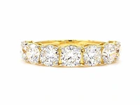 14 karaat geelgouden eeuwigheidsring met 2,74 ct. diamant